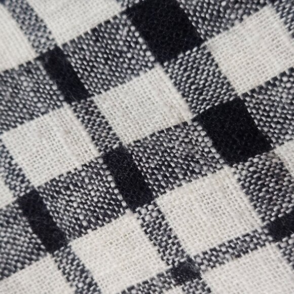 Free People Nodia Black & White Gingham Wrap Dress 2 Spring Summer Beach - Picture 9 of 15